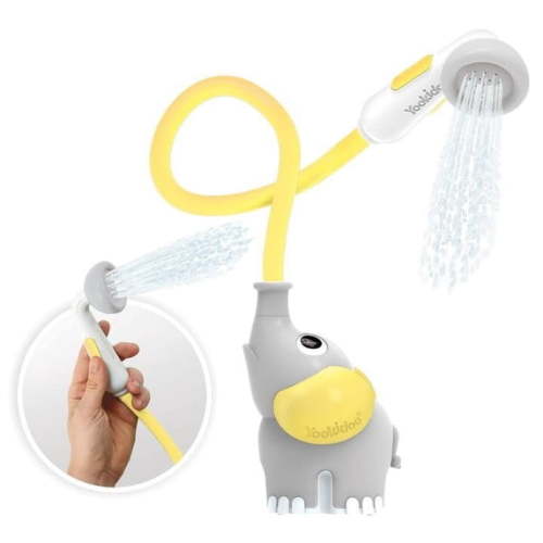 Yookidoo Elephant Baby Shower™ - Yellow Elephant Water Pump and Trunk Spout Rinser - for Newborn Babies in Tub Or Sink