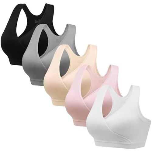 HBselect Maternity Nursing Sleep Bra for Breastfeeding Wireless Bralette