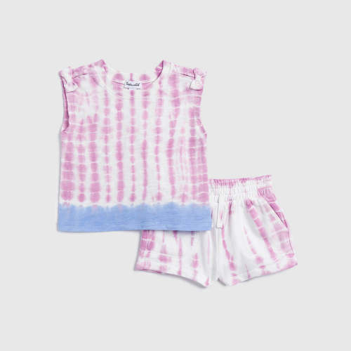 Infant Girl Capri Tie Dye Top Set