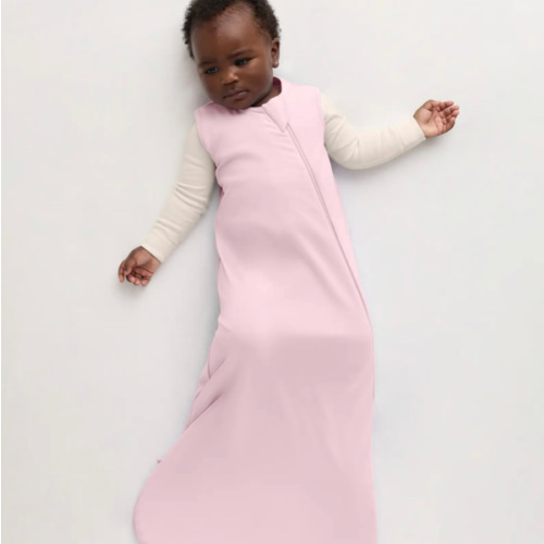 Medium Bamboo Sleep Bag 1.0 TOG in Pale Pink