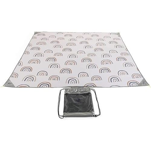 POP 'N GO Voyager Blankets - Waterproof Picnic Blanket W/Sand & Ground Stakes - Beach & Outdoor Blanket, Foldable W/Travel Bag - Picnic Supplies