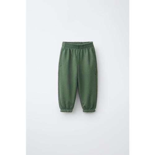 SOLID JOGGING PANTS - Mid-green | ZARA United States