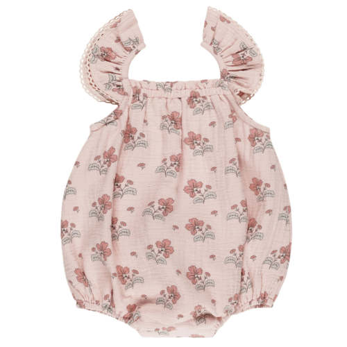 Quincy Mae Organic Bonnie Romper | Vintage Floral
