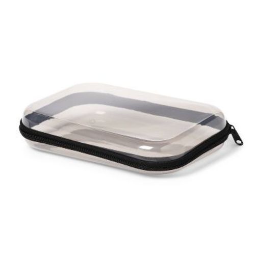 Hard Sided Zipper Pencil Case Gray - up&up™