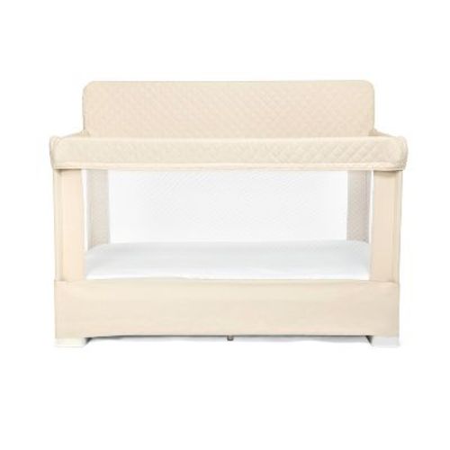 Lunaire Full Size Mesh Crib and Playard Organic Oat