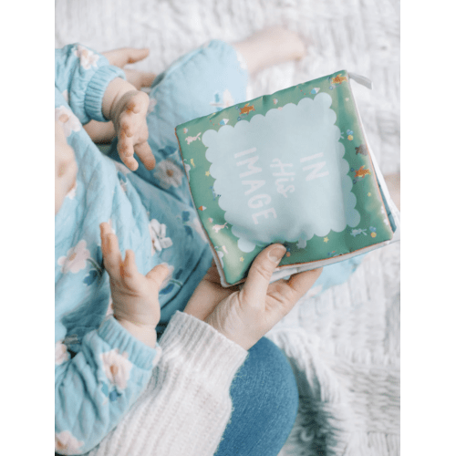 In His Image Fabric Baby Book – Tiny Theologians