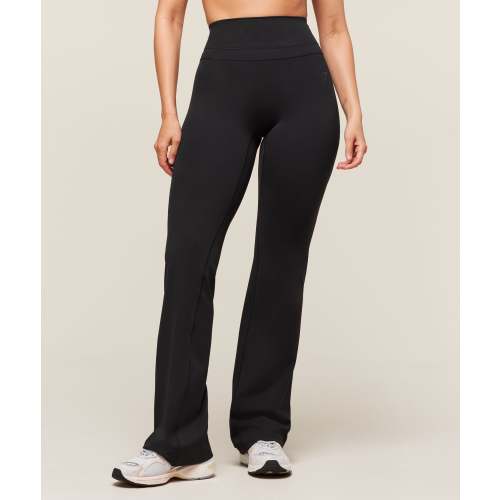 Gymshark Whitney Regular Flared Legging - Black | Gymshark (Size Medium)