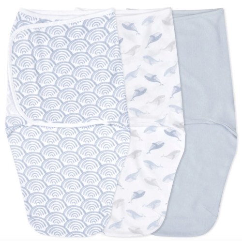 At Sea Easy Swaddle With No Zipper 0-3M | aden + anais