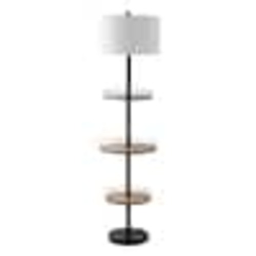 SAFAVIEH Bello 64.5 in. Matte Black Floor Lamp FLL4078A