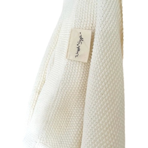 100% merino wool cream baby blanket new in box