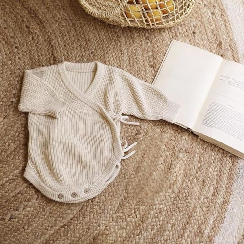 Avibae Cotton Baby Sweater, Long-Sleeve Knit Outfits for Newborns, Warm Infant Fall Winter Clothes