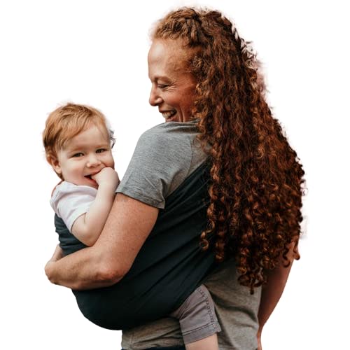 Hip Baby Wrap - Baby Wraps Carrier for Infants and Toddlers - Soft, Durable Cotton Toddler Sling Carrier for Babies 8-35 lbs - Comfortable, Versatile for Nursing, Baby Shower Gifts - Stone