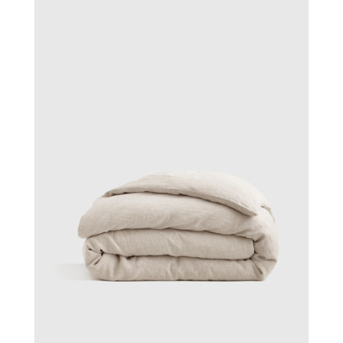 100% European Linen Duvet Cover | Quince in Natural Chambray