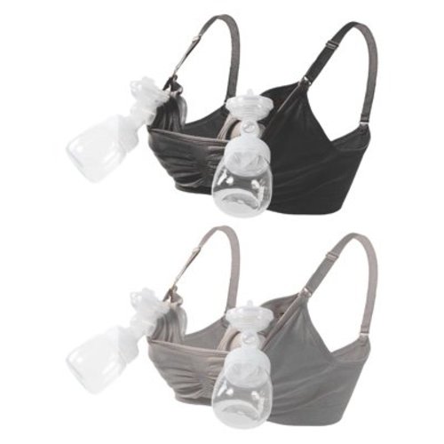 Hands Free Pumping Bra - Comfortable Breathable Nursing Bra U Shape Bra Extender Adjustable Straps Compatible with All Breast Pumps Easy to Clean for Postpartum Breastfeeding Use - XIANEWS