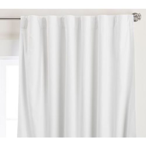 Soothing Sleep Noise Reducing Blackout Curtain, 96 Inches, White