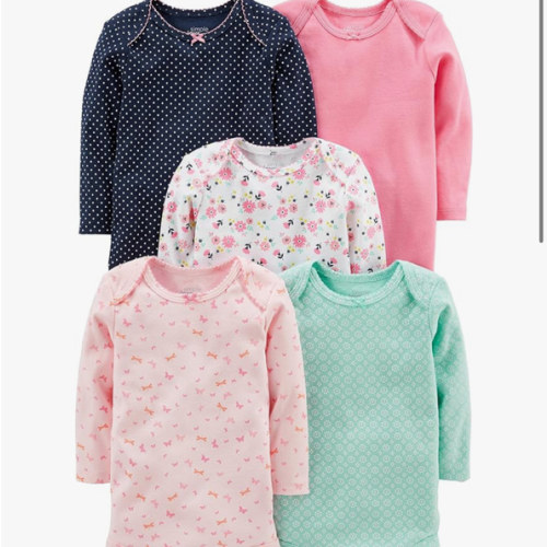 Simple Joys by Carter's baby-girls 5-pack Long-sleeve Bodysuit