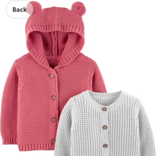 Simple Joys by Carter's Baby 2-Pack Neutral Knit Cardigan Sweaters