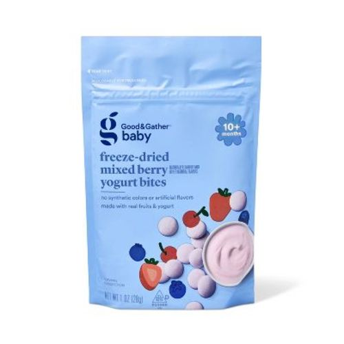 Freeze-Dried Yogurt Baby Bites - Mixed Berry - 1oz - Good & Gather™: 10 Months and Up, 3rd Stage, Ready to Eat, Pouch