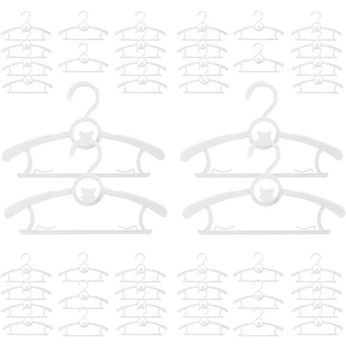 Baby Hangers for Nursery Closet 40 Pack Plastic Kids Clothes Hangers