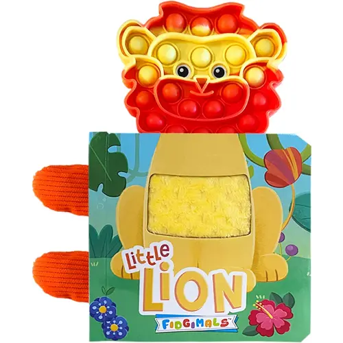 Fidgimals Little Lion Animal Baby Book | Educational Children's Books, Sensory Board Book with Pop It Fidget Toys, Perfect Sensory Toys for Toddlers ... Books I Your Sensory Fidget Jungle Friend