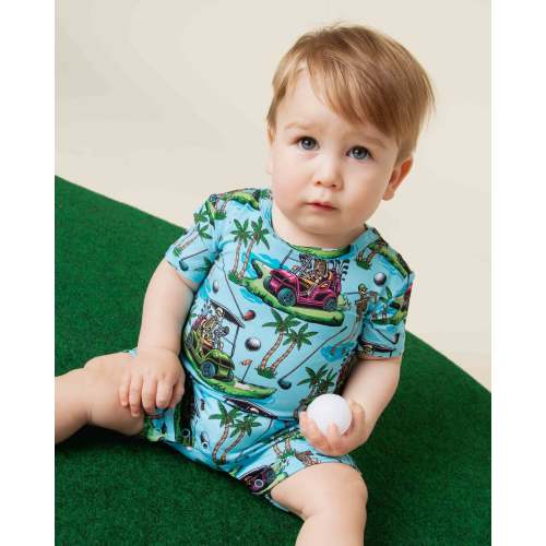 Part-Tee Till You Drop Shortie Romper