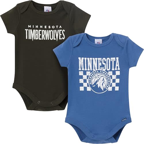 Gerber Baby NBA Boys & Girls 2-Pack Short Sleeve Onesie Bodysuits