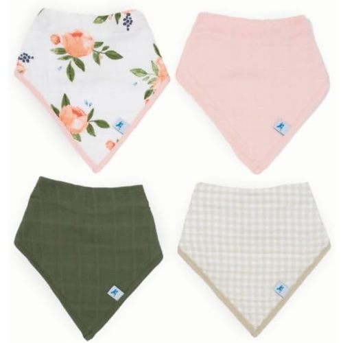 Little Unicorn Cotton Muslin with Fleece Bandana Bib