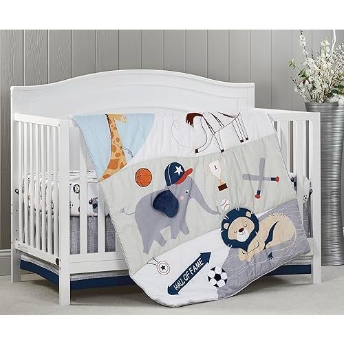 Oxford Baby Zoo Sports 3 Pcs Nursery Bedding