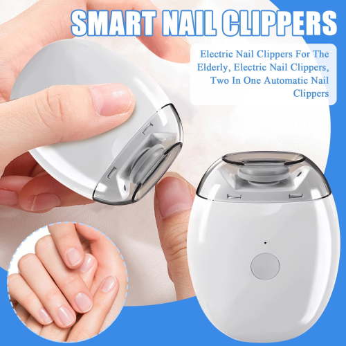 Electric Automatic Nail Clipper with Light & 3 Speeds adu,USB Rechargeable Safety Fingernail Trimmer for Baby, Kids, Seniors and Adult
