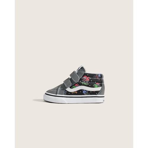 Toddler SK8-Mid V Shoe in Glow-in-the-Dark Pewter Grey / Black | Vans