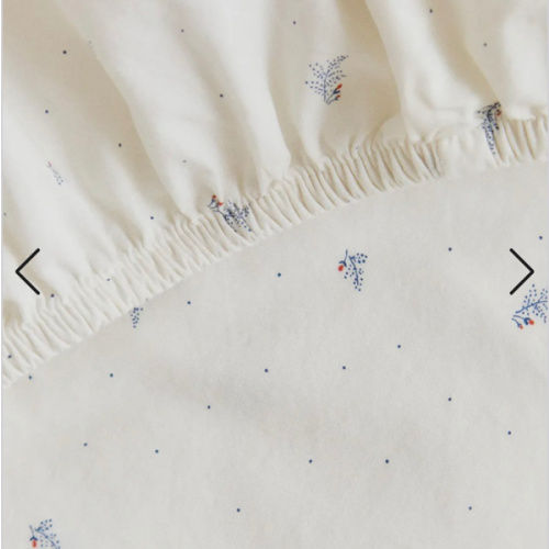 KIDS' COTTON FITTED SHEET WITH LEAVES AND DOTS | Zara Home United States of America
