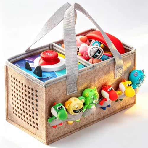 Felt Carrying Case for Toniebox 2/1, Starter Set, Tonies & Accessories | Soft felt material. Holds 30-40 Figurines + charger. Play music without removing the bag, no sound loss. Travel & daily use.
