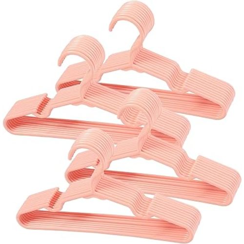 40 pcs Pink Baby Nursery Closet Hangers,Non-Slip Laundry Infant Pant Hanger for Newborn Clothes,Ultra-Thin Child Coat Hanger for Girl Boy Toddler Kid