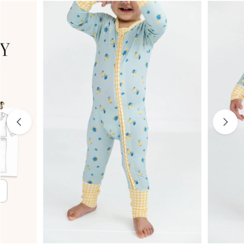 Floral and Gingham Zipper Romper IMJ x Karissa Abbott – In My Jammers