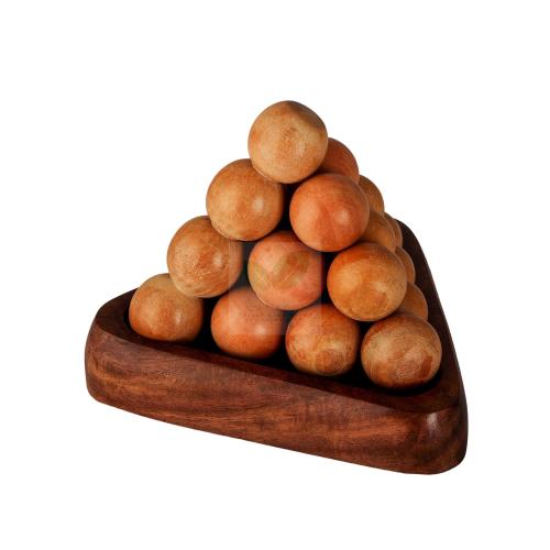 Handmade Wooden Stacking Pyramid Toy | Montessori Baby Gift