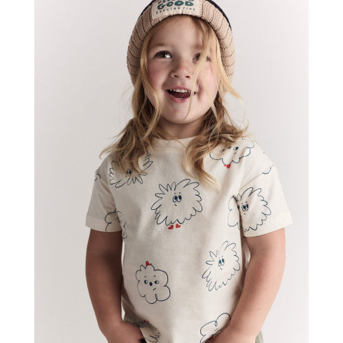 Toddler Squish Short-Sleeve Relaxed Graphic Tee - Cream - Otter Avenue | Carter's