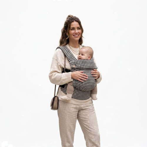 Baby Dwelling Ergonomic Baby Carrier 4-in-1 | USA Designed | Newborn-36M | Premium Cotton, Black
