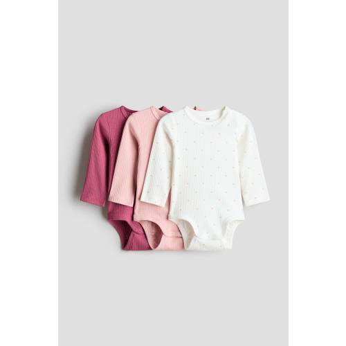 3-PACK COTTON BODYSUITS