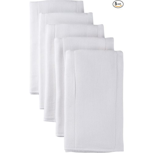 Gerber Unisex Baby Boys Girls Gauze Prefold Cloth Diapers Multipack White 5 Pack