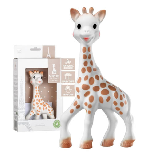 Sophie la girafe | Handcrafted for 60 Years in France | Natural Rubber | Designed for Teething Babies | Awaken All 5 Senses | Easy to Clean