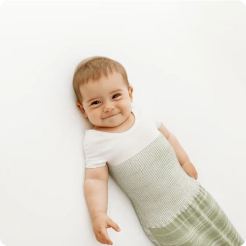 Bamboo Blend Mint Arms Out™ Short Sleeve Sleep Sack