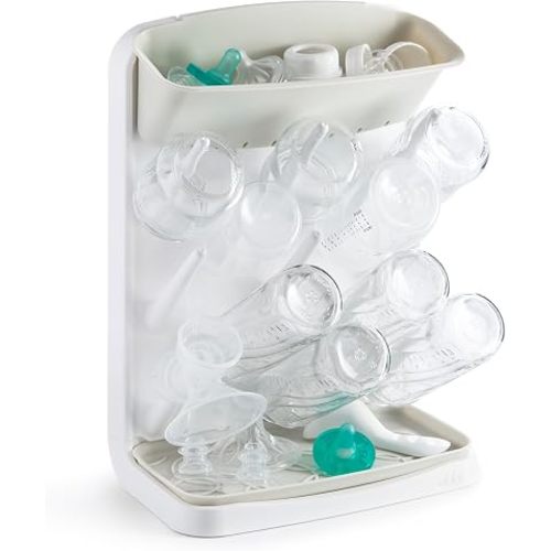 Ubbi Vertical Baby Bottle Drying Rack, Space Saving Countertop Bottle Dryer