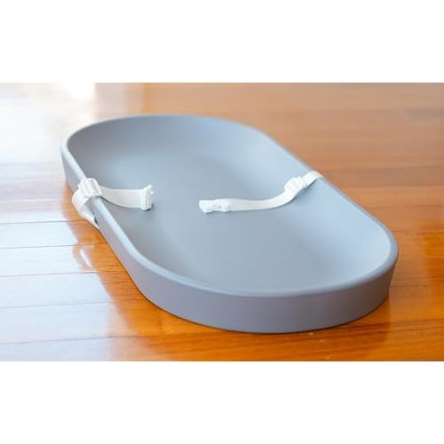 Baby Groove Aus - Premium Portable Changing Pad - Waterproof, Grey, Soft and Breathable, Non-Slip, Easy-to-Clean, Firm Padding, Diaper Changing Station, Newborns to Toddlers