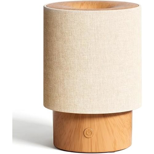 ARVIDSSON Essential Oil Diffuser with Fabric Cover, 100ml Aromatherapy Diffuser for Home, Ultrasonic Diffuser with Night Lamp and Auto Shut-Off, Scent Oil Diffusers for Bedroom