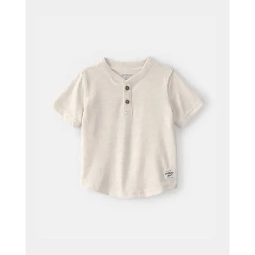 Baby Boy Short-Sleeve Henley T-Shirt - Cream - OshKosh B'gosh | Carter's