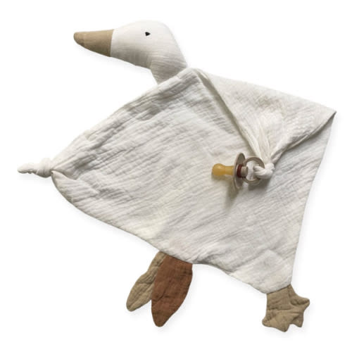 Muslin Goose Comforter : White