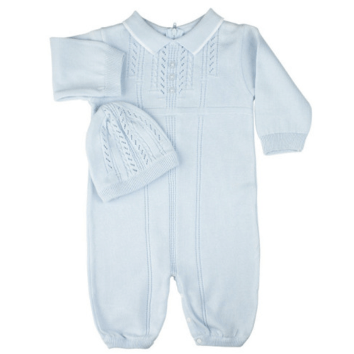 Newborn Baby Boy Coming Home Outfit | Newborn Baby Clothes | Newborn Knitted Outfit | Feltman Brothers