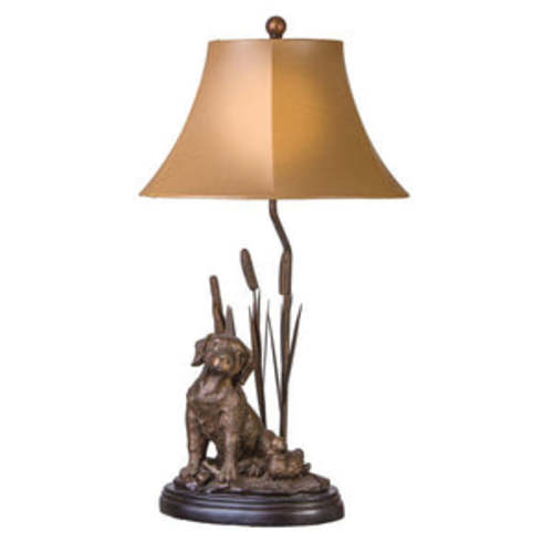 Labrador Table Lamp – Rustic Dog Décor for Cabins & Living Rooms – Rustics for Less