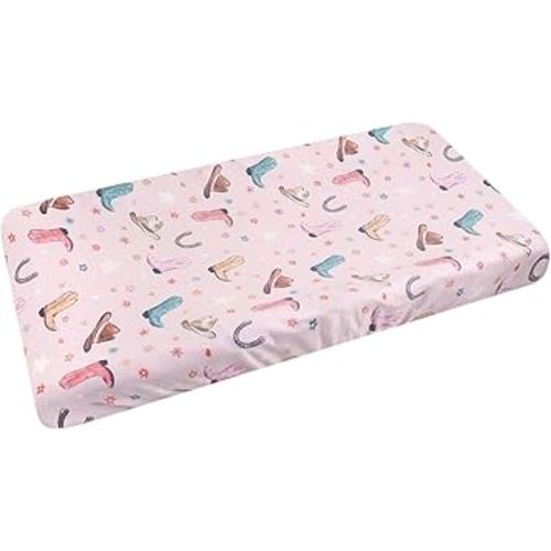 Premium Knit Diaper Changing Pad Cover Cheyenne by Copper Pearl