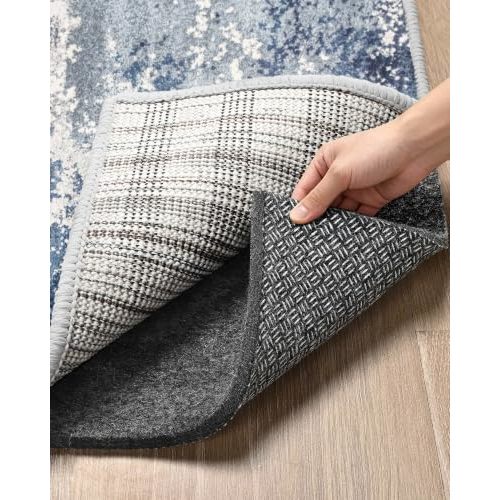 Merelax 5x7 Non Slip Rug Pad Gripper Cushioned Carpet Pads | Ideas for Hardwood Floors, Thick Felt Liner with Silicone Backing, Under Area Rugs Anti Skid Mat Keep Rugs in Place and Safe